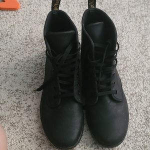 Doc martens soft material matte high cut boots